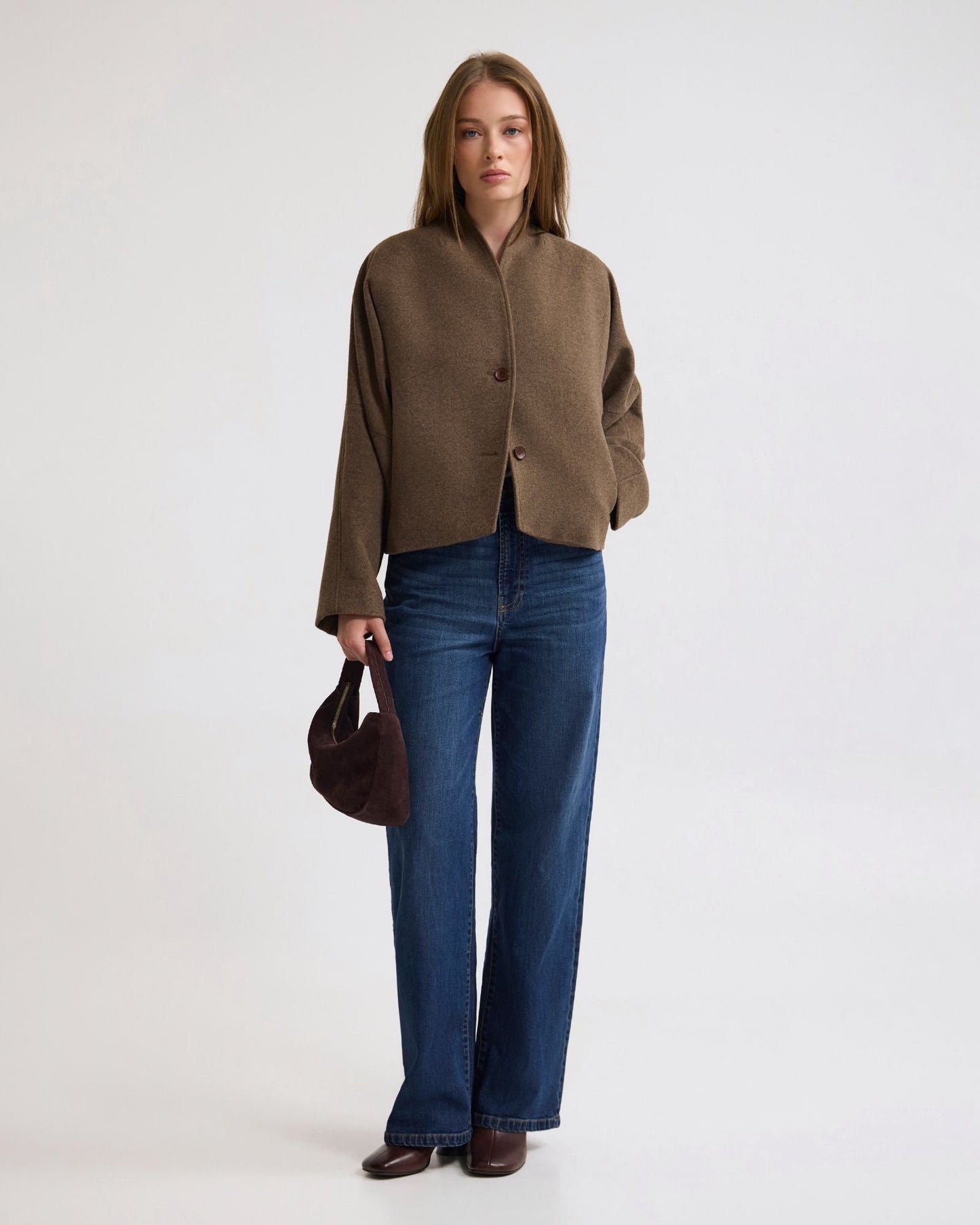 Asher Wool Blend Cocoon Jacket