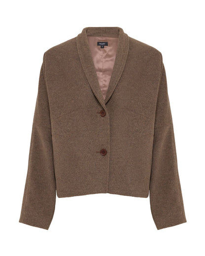 Asher Wool Blend Cocoon Jacket