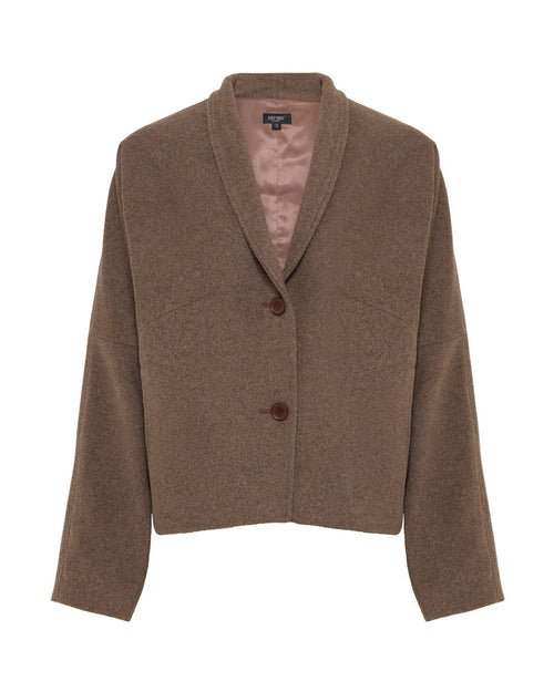 Asher Wool Blend Cocoon Jacket