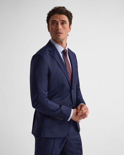 Byron Wool Checked Suit Jacket