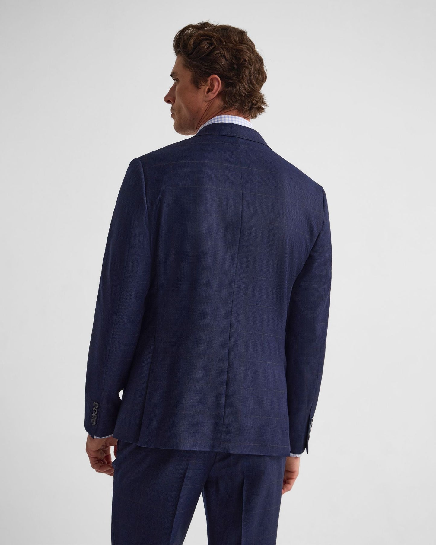 Byron Wool Checked Suit Jacket