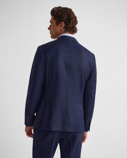 Byron Wool Checked Suit Jacket