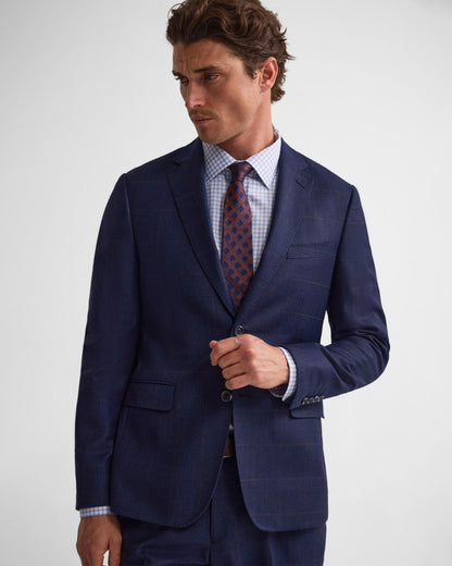 Byron Wool Checked Suit Jacket
