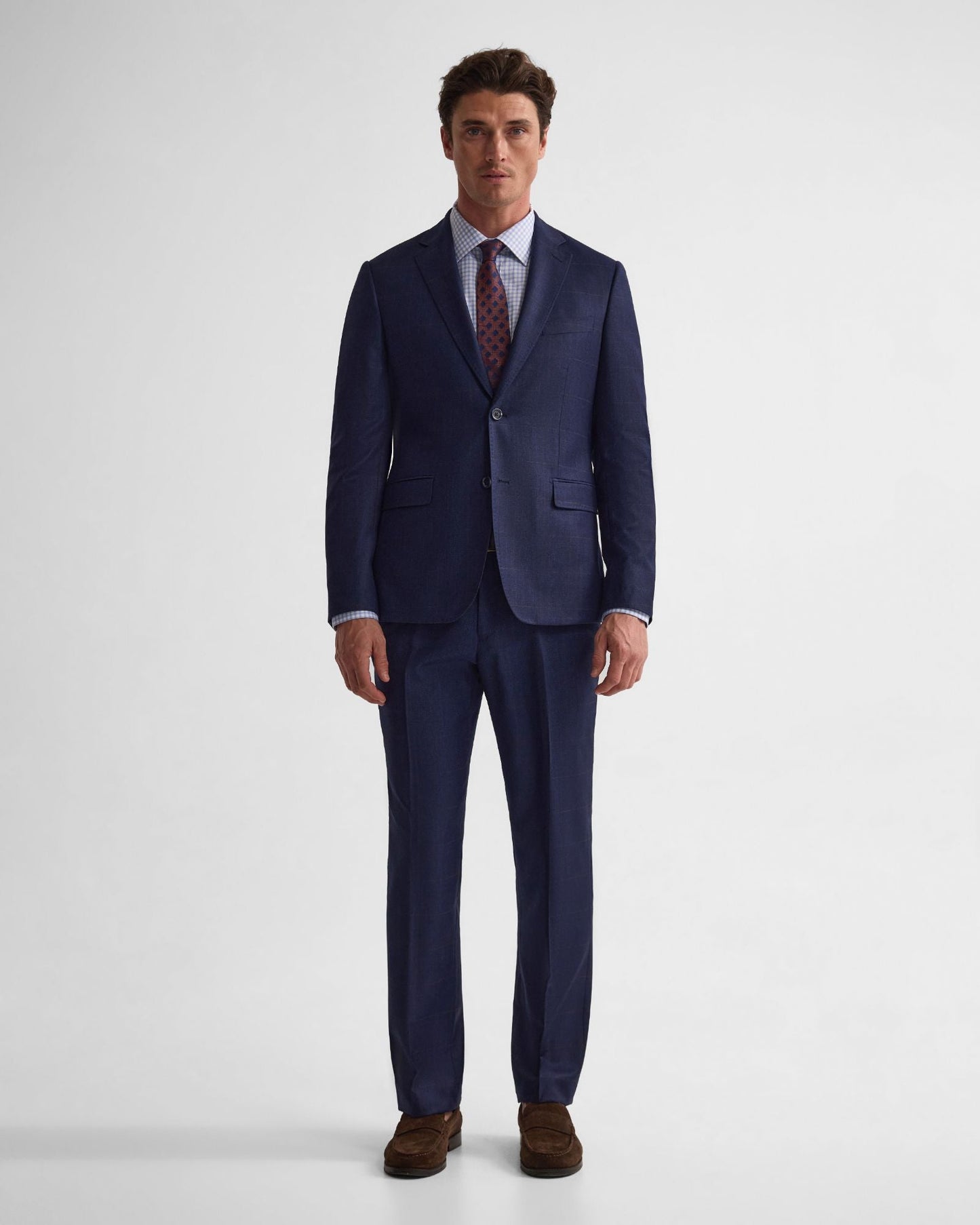 Byron Wool Checked Suit Jacket