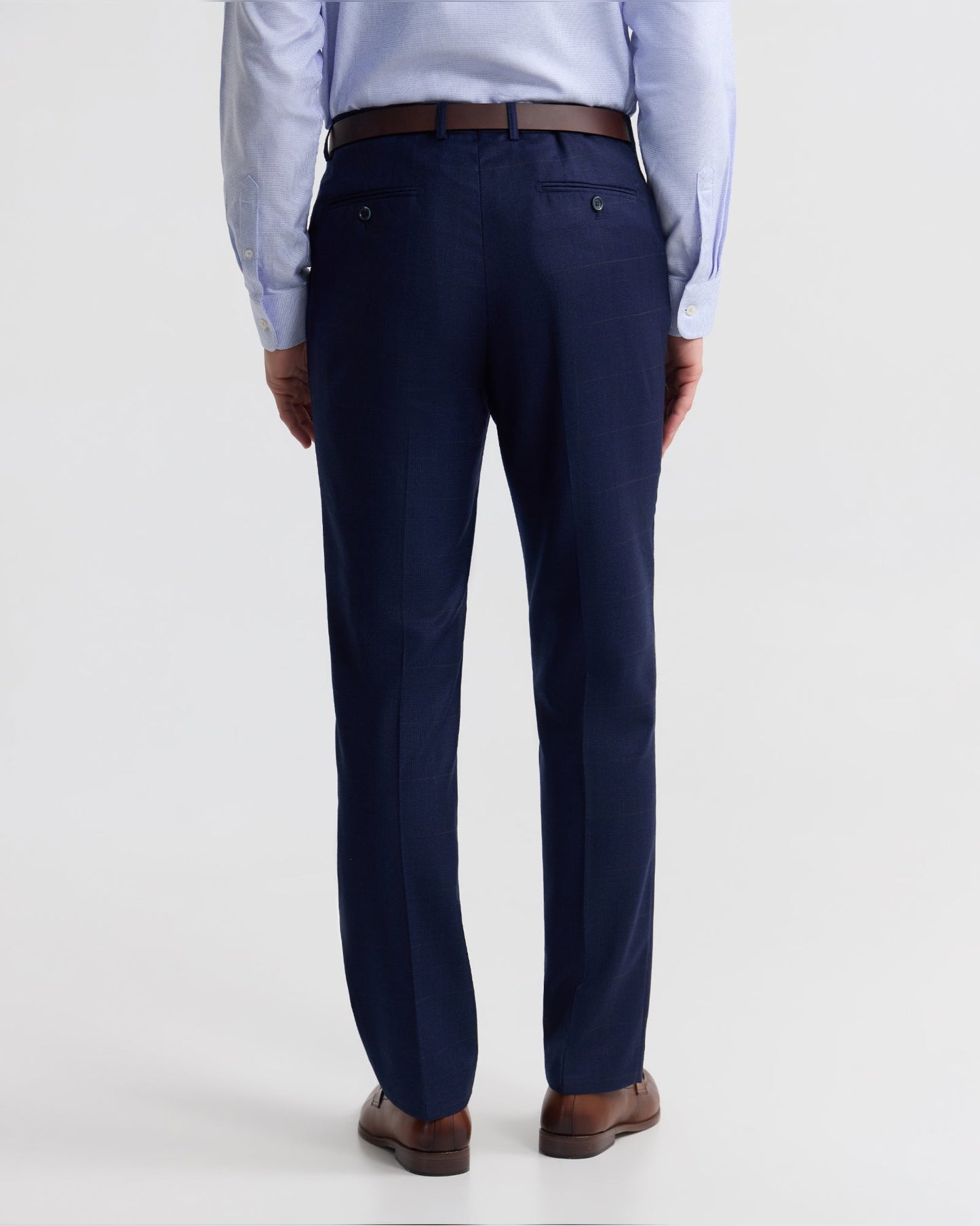Byron Wool Checked Suit Trousers