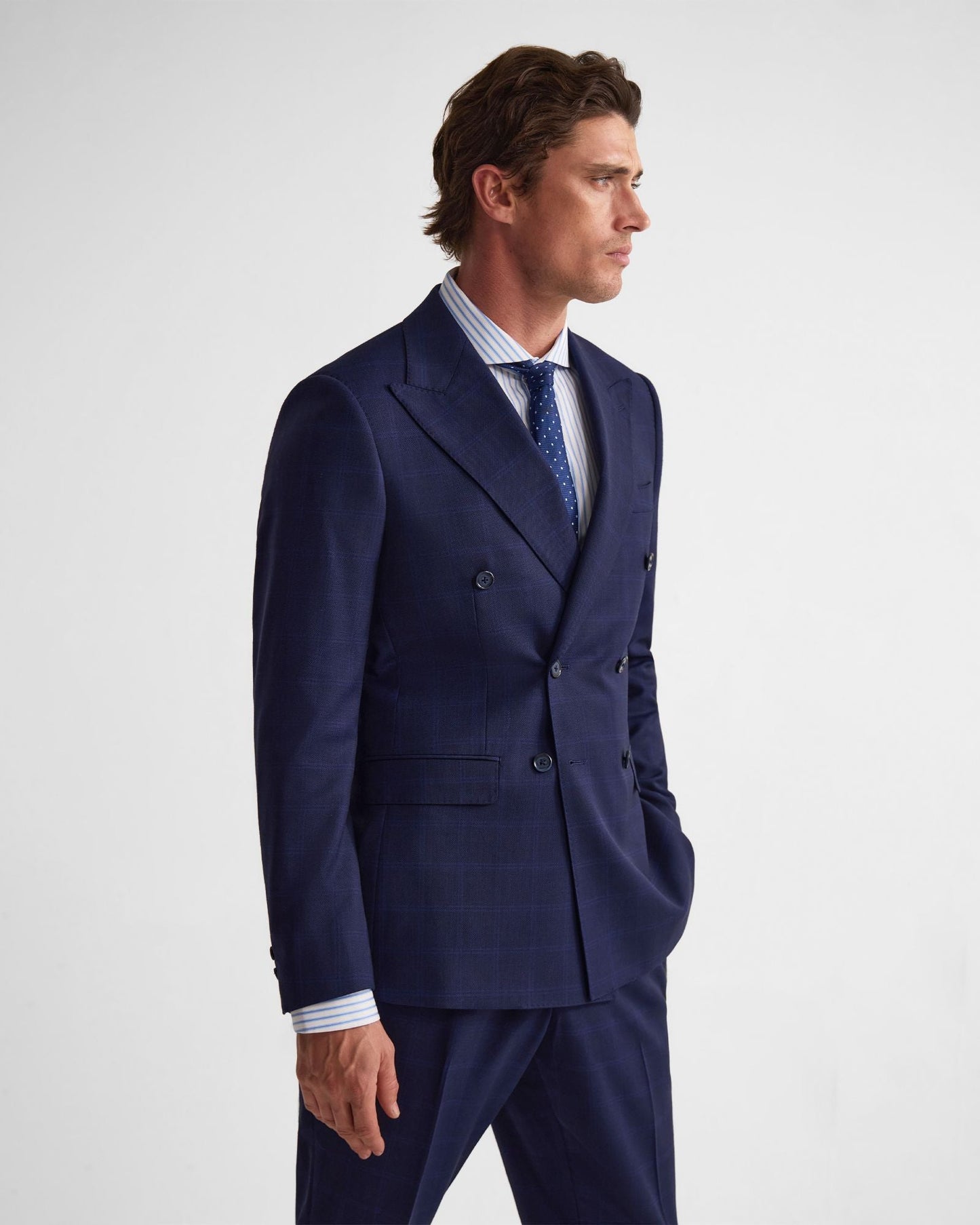 Hardy Double Breast Check Jacket