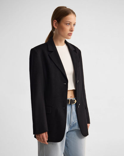 Jordan Wool Blend Oversized Blazer