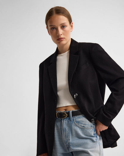 Jordan Wool Blend Oversized Blazer