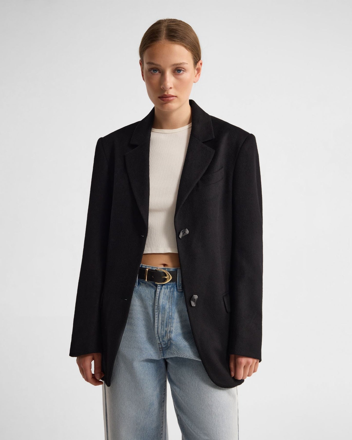Jordan Wool Blend Oversized Blazer