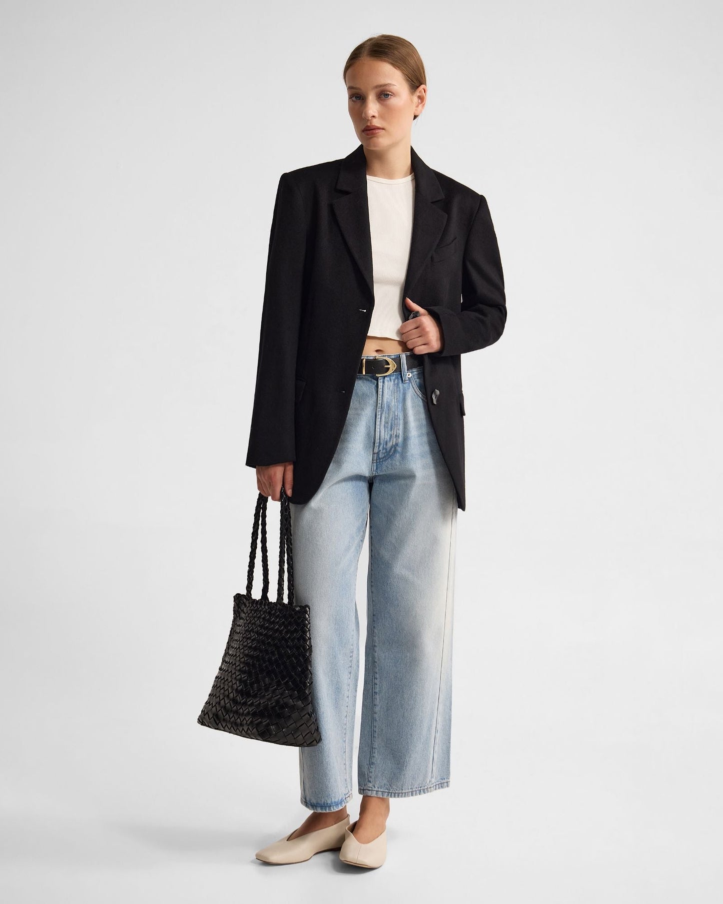 Jordan Wool Blend Oversized Blazer