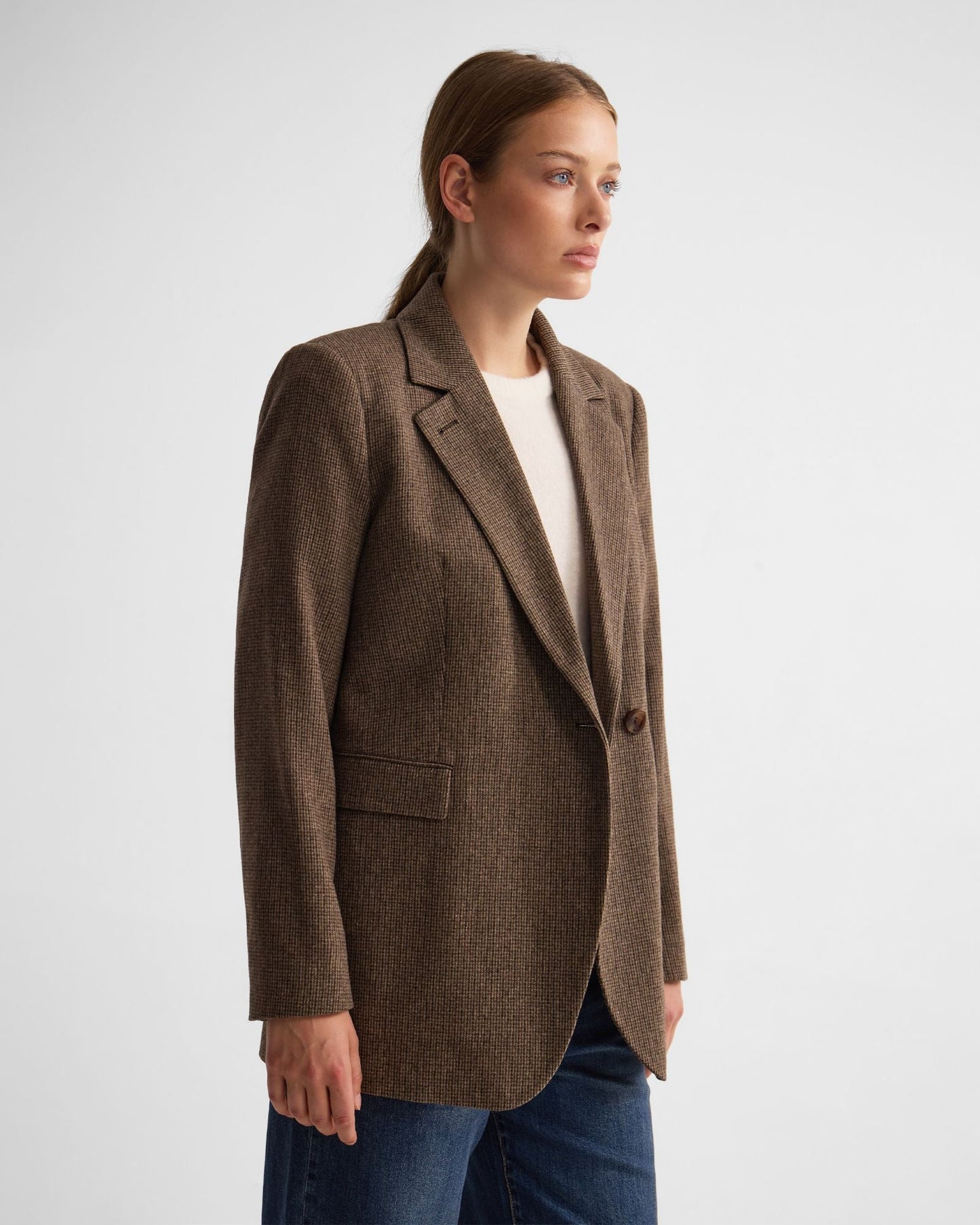 Calliope Blazer With Button Lapel