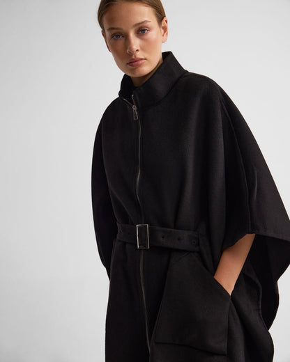 Elodie Wool Blend Cape