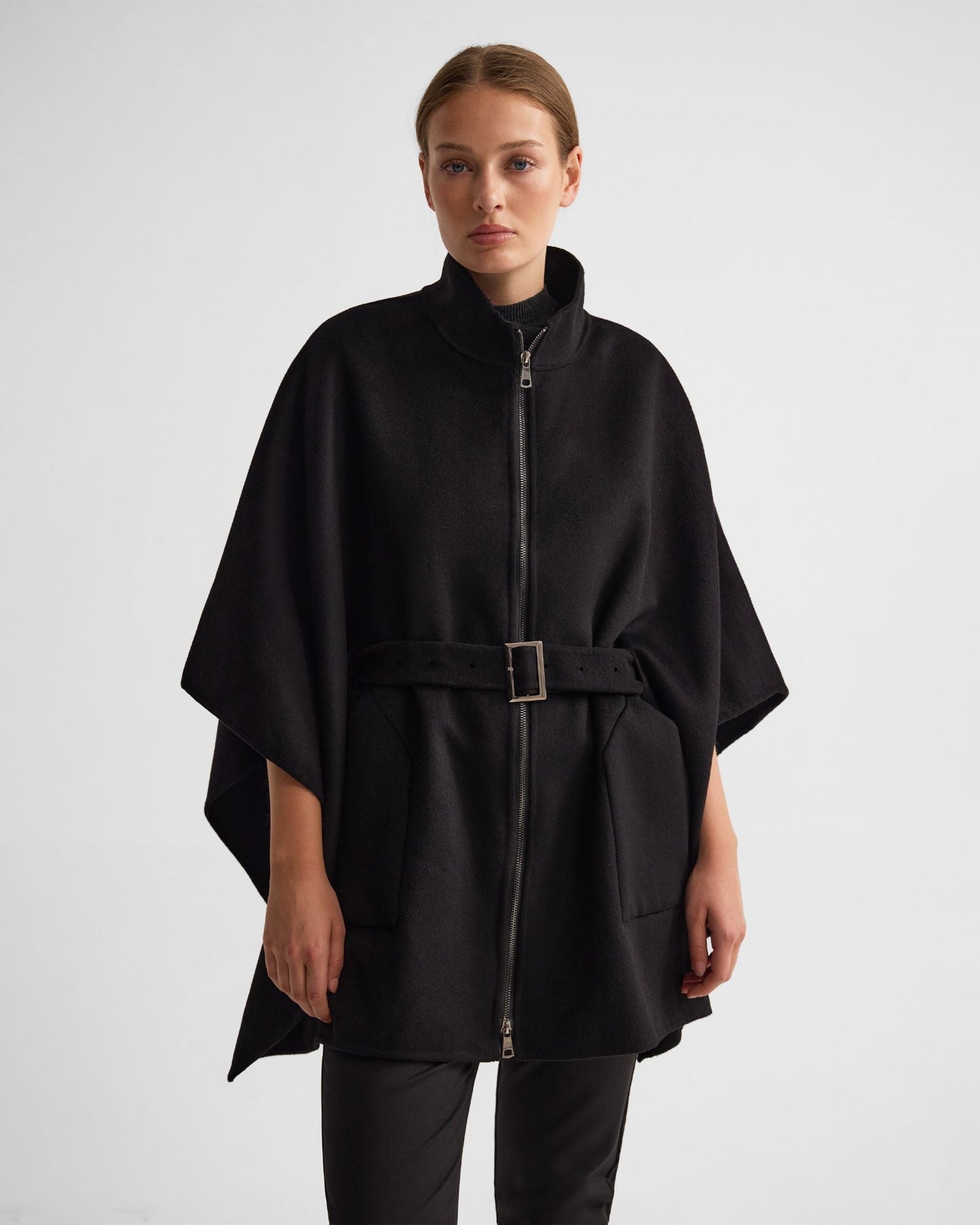 Elodie Wool Blend Cape
