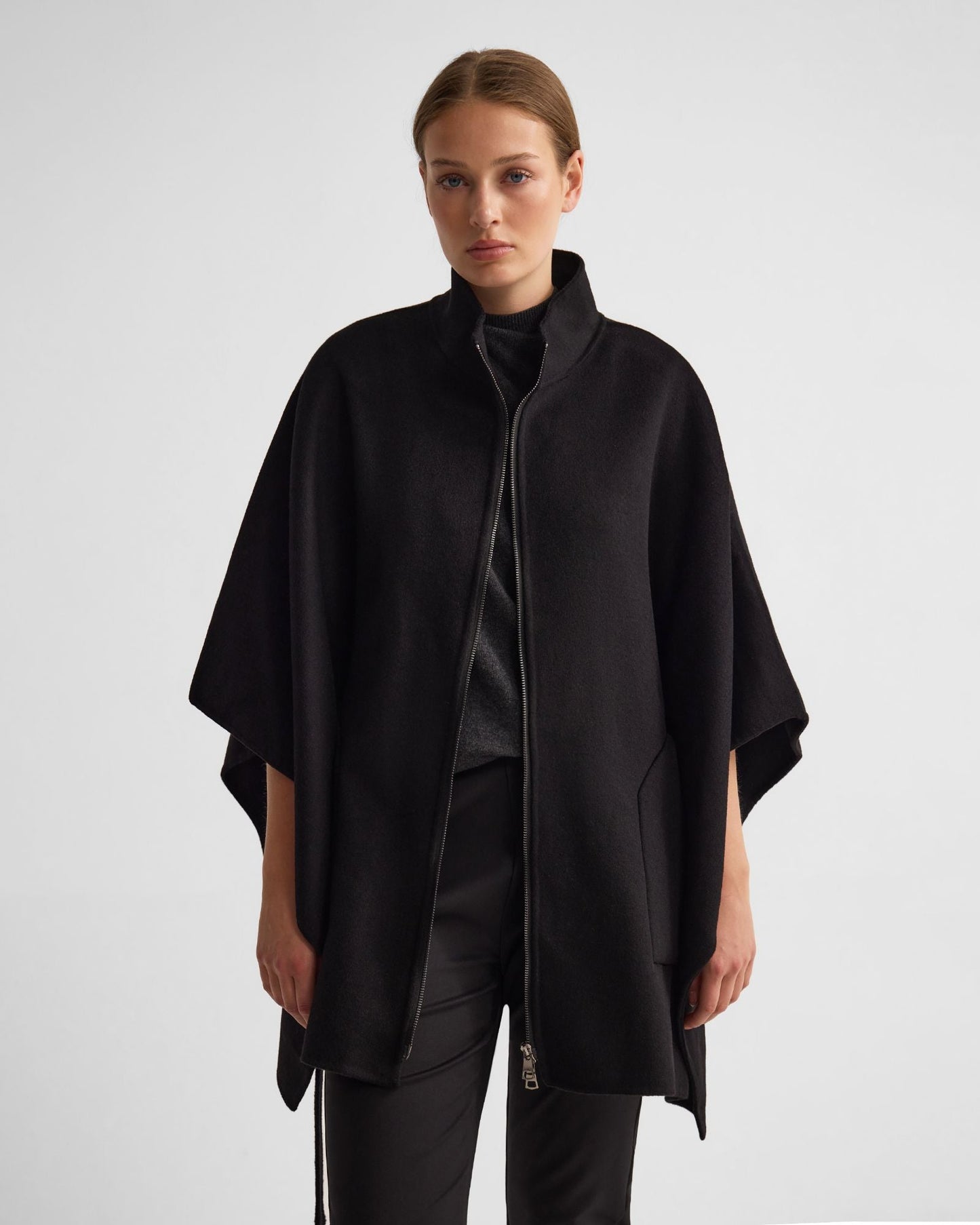 Elodie Wool Blend Cape