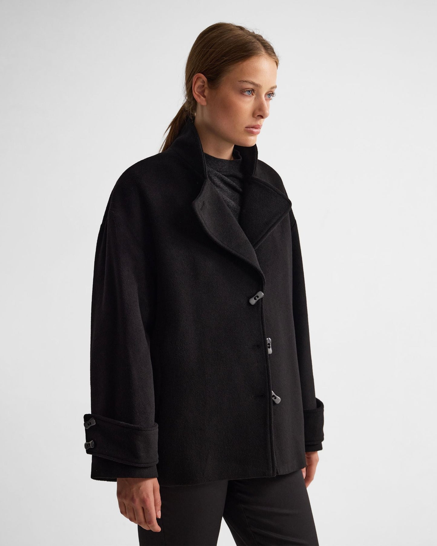 Sarina Wool Blend Scarf Jacket