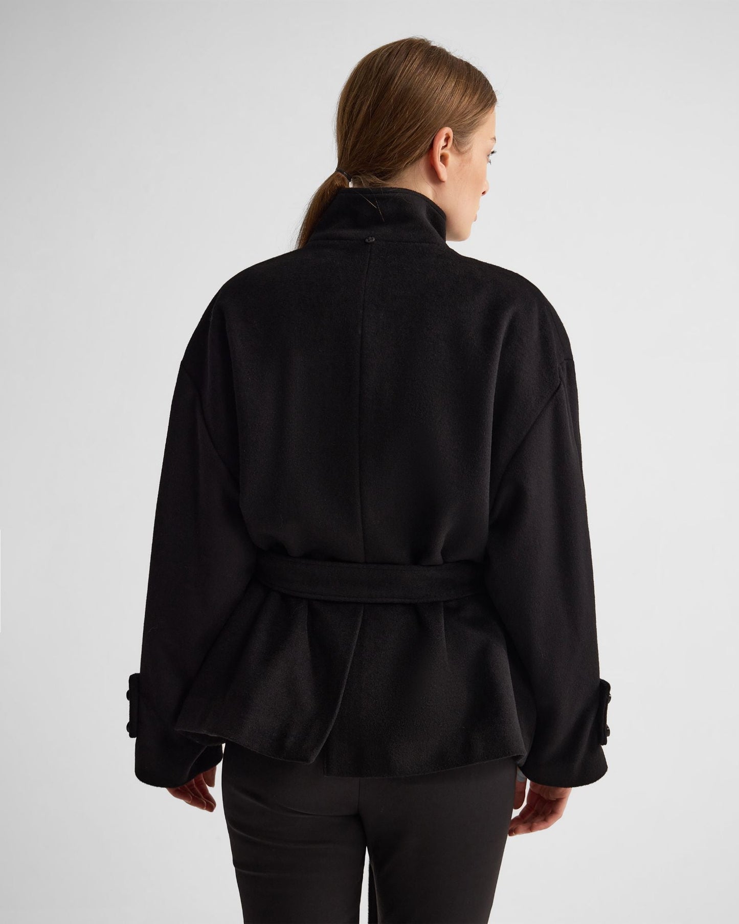 Sarina Wool Blend Scarf Jacket