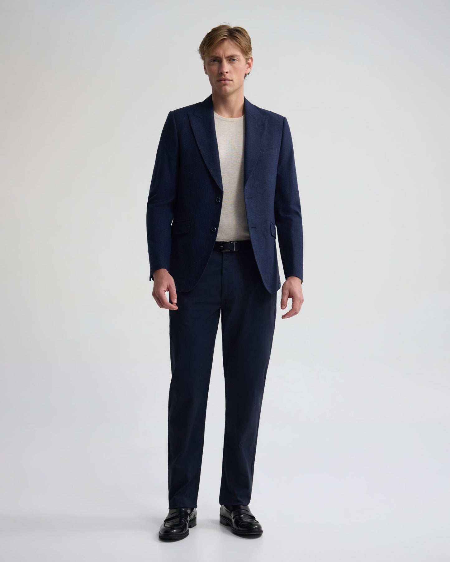 Blake Wool Blend Peak Lapel Blazer