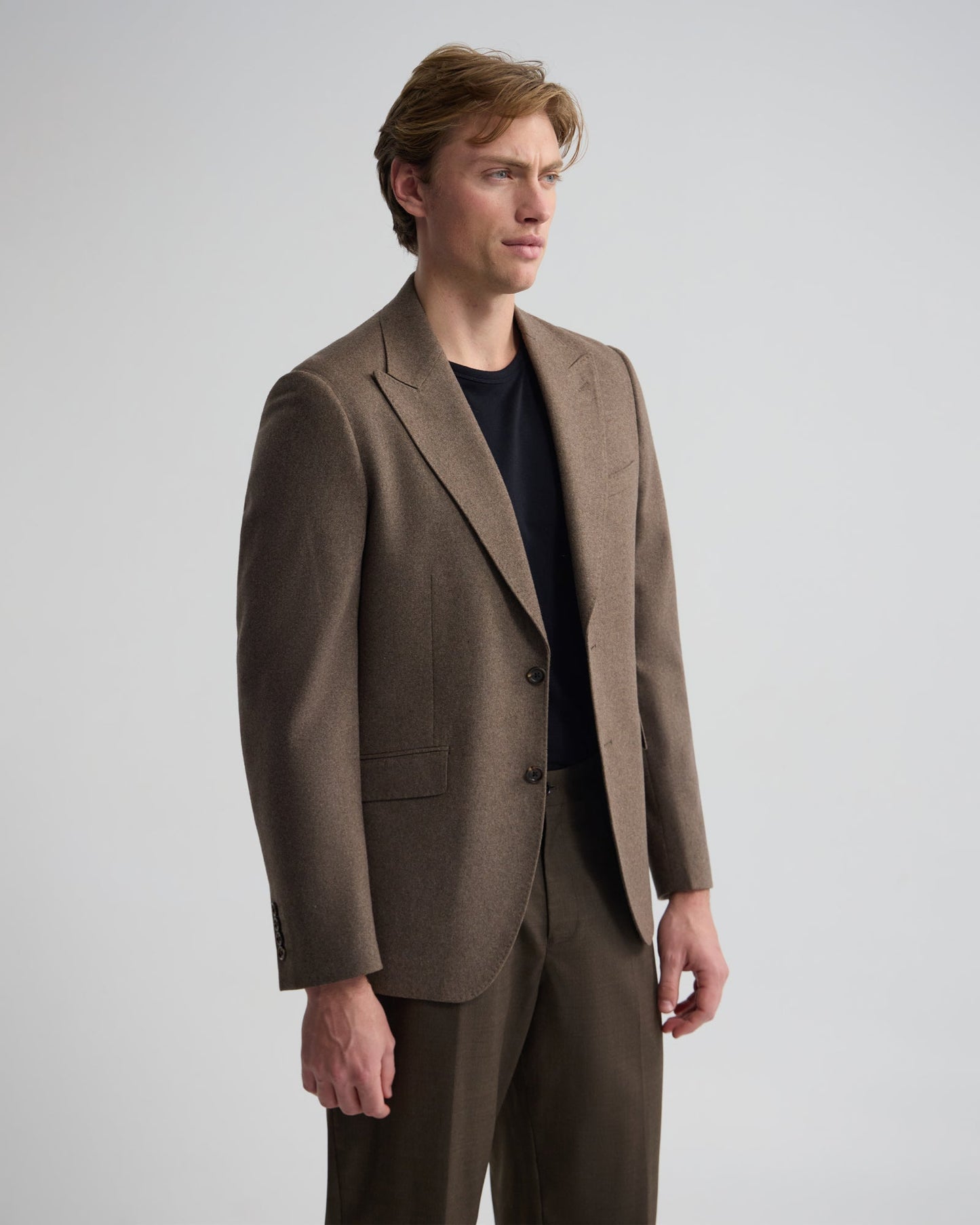 Blake Wool Blend Peak Lapel Blazer