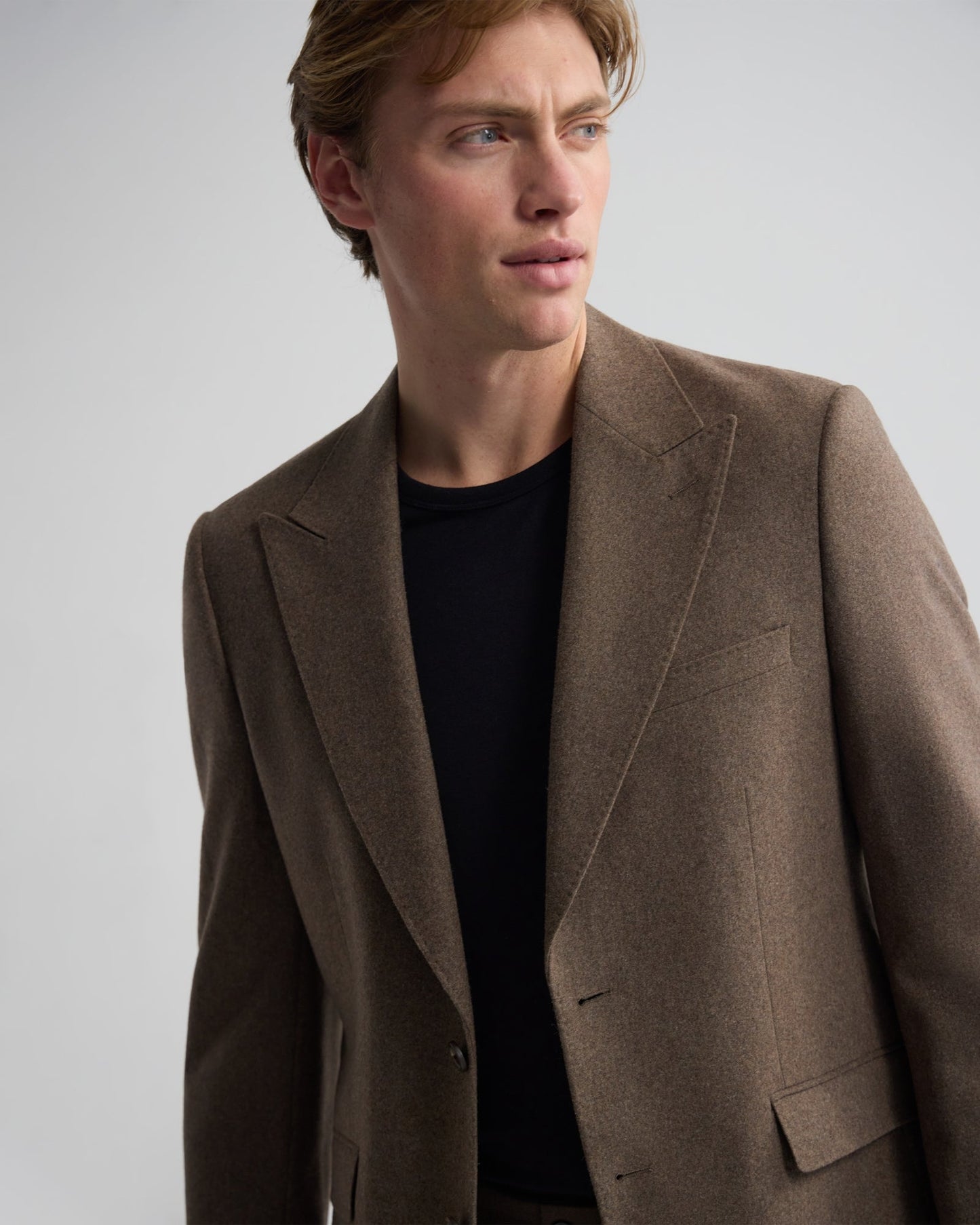 Blake Wool Blend Peak Lapel Blazer