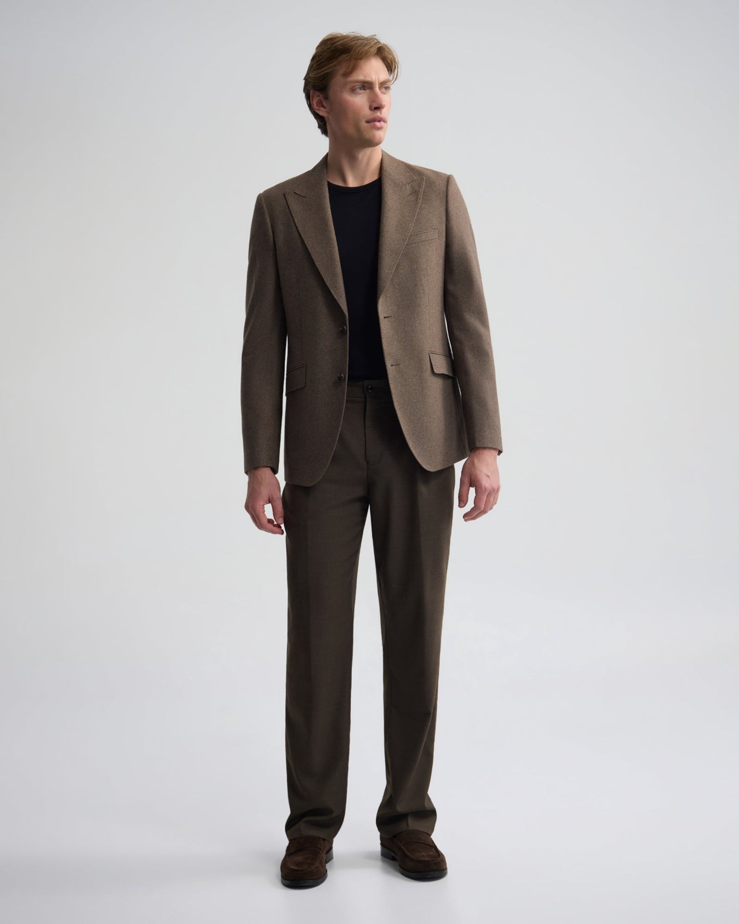 Blake Wool Blend Peak Lapel Blazer