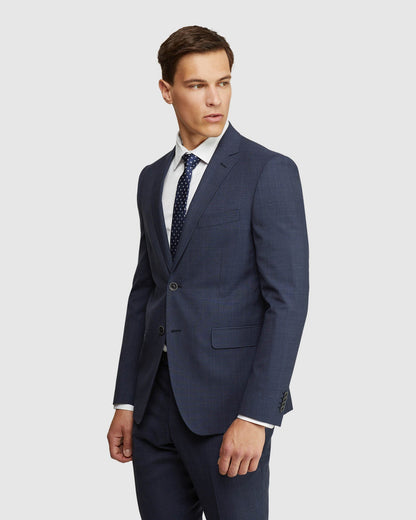 Auden Wool Stretch Check Suit Jacket