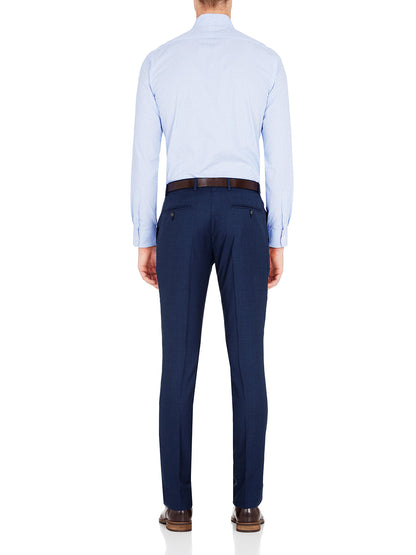 T27 Wool Suit Trousers Petrol