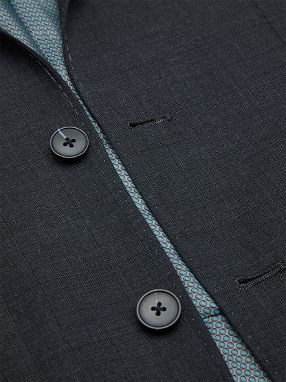 Hopkins Peak Lapel Wool Suit Jacket