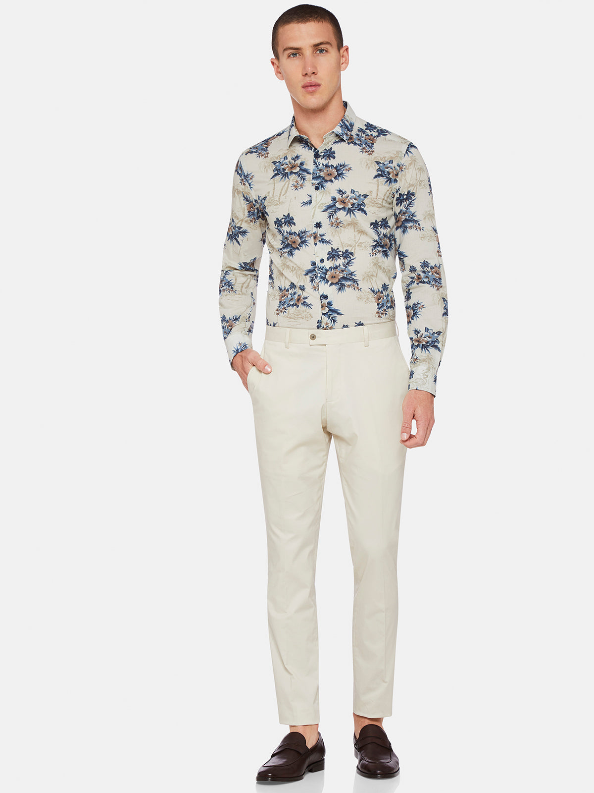 Hopkins Cotton Stretch Trousers