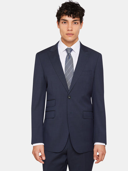 Hopkins Peak Lapel Wool Suit Jacket