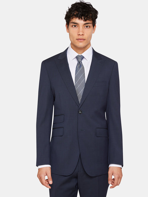 Hopkins Peak Lapel Wool Suit Jacket