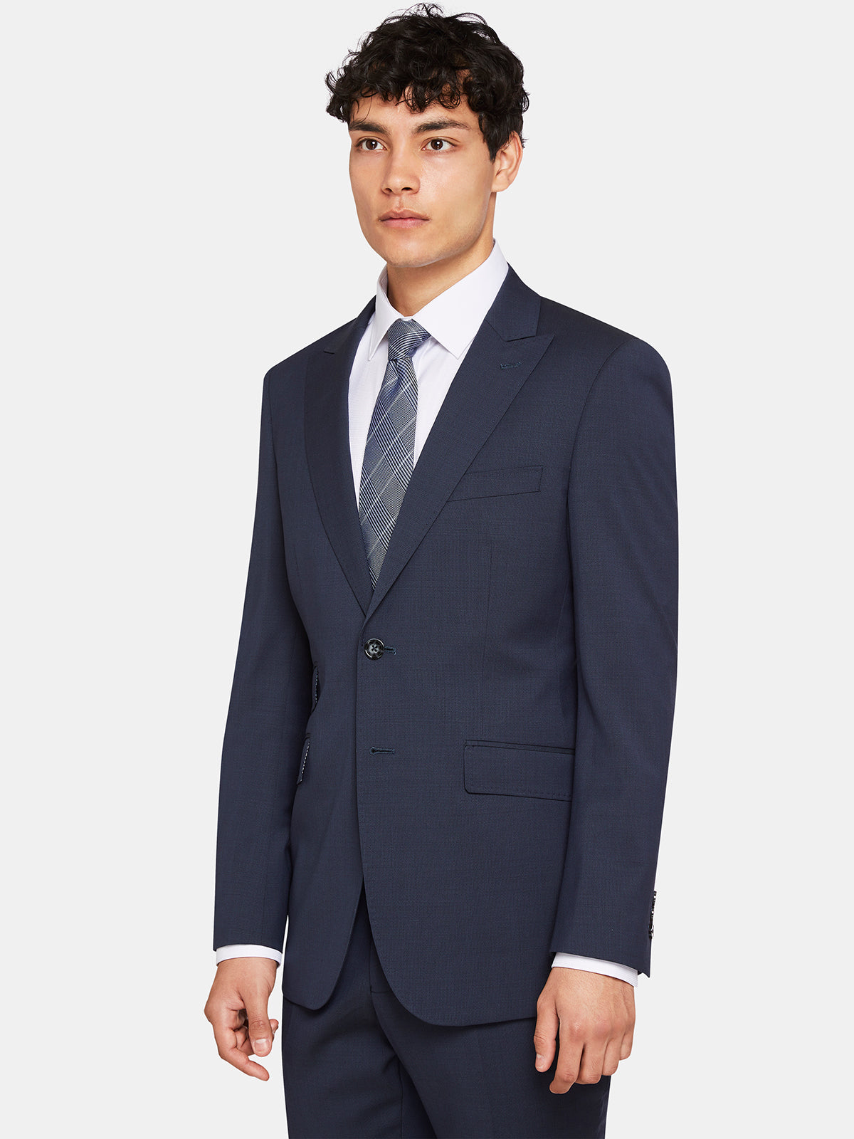 Hopkins Peak Lapel Wool Suit Jacket