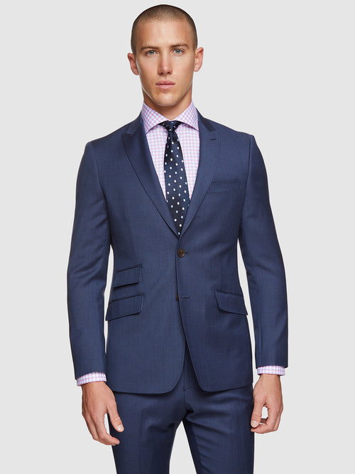 Hopkins Peak Lapel Wool Suit Jacket