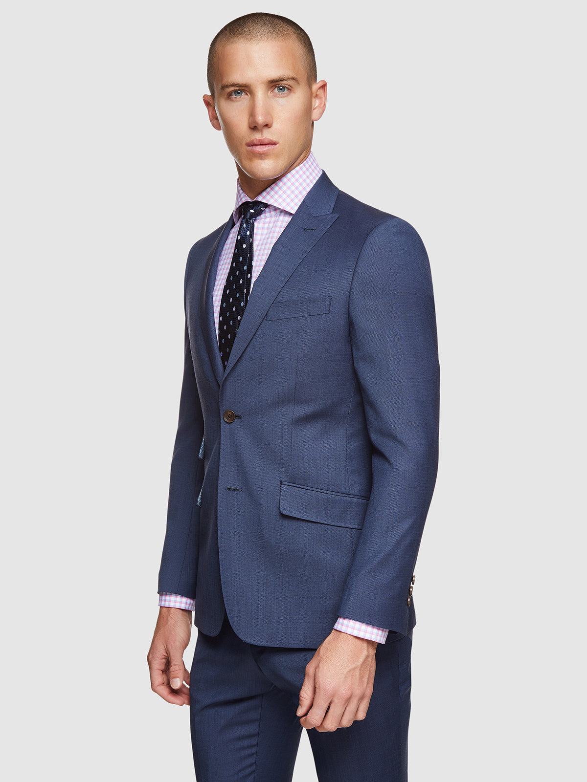 Hopkins Peak Lapel Wool Suit Jacket