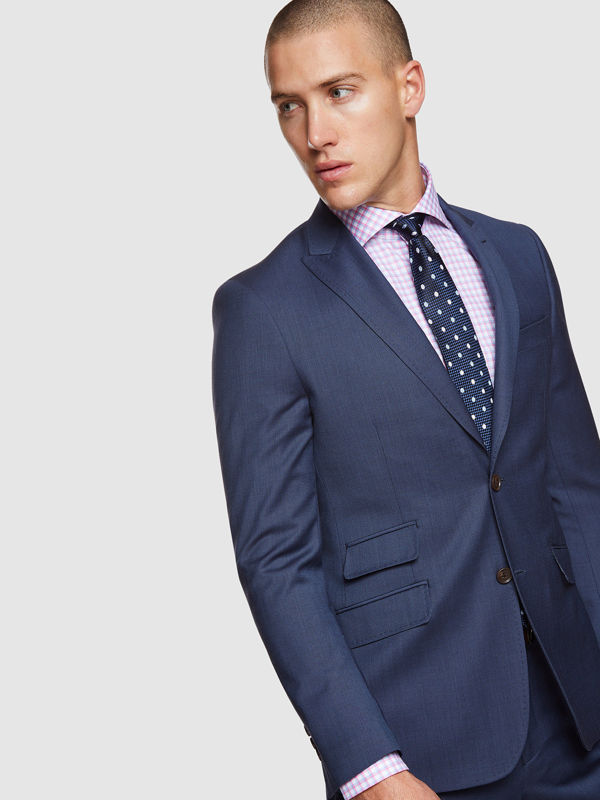 Hopkins Peak Lapel Wool Suit Jacket