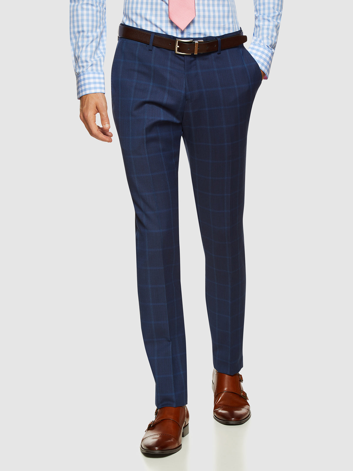 Auden Wool Suit Checked Trousers