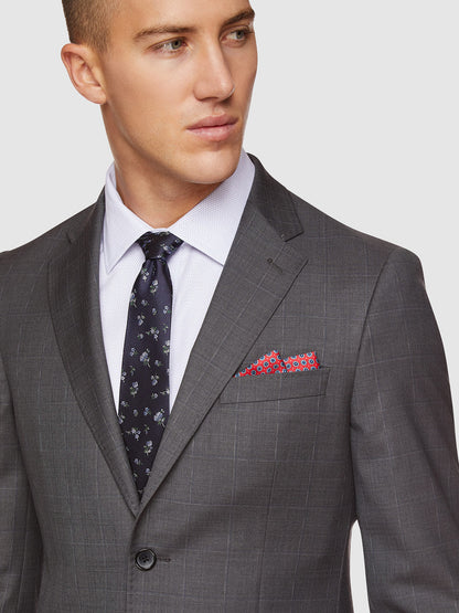 Byron Wool Stretch Checked Jacket