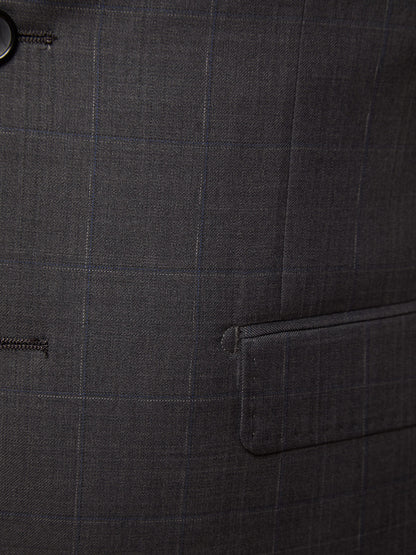 Byron Wool Stretch Checked Jacket