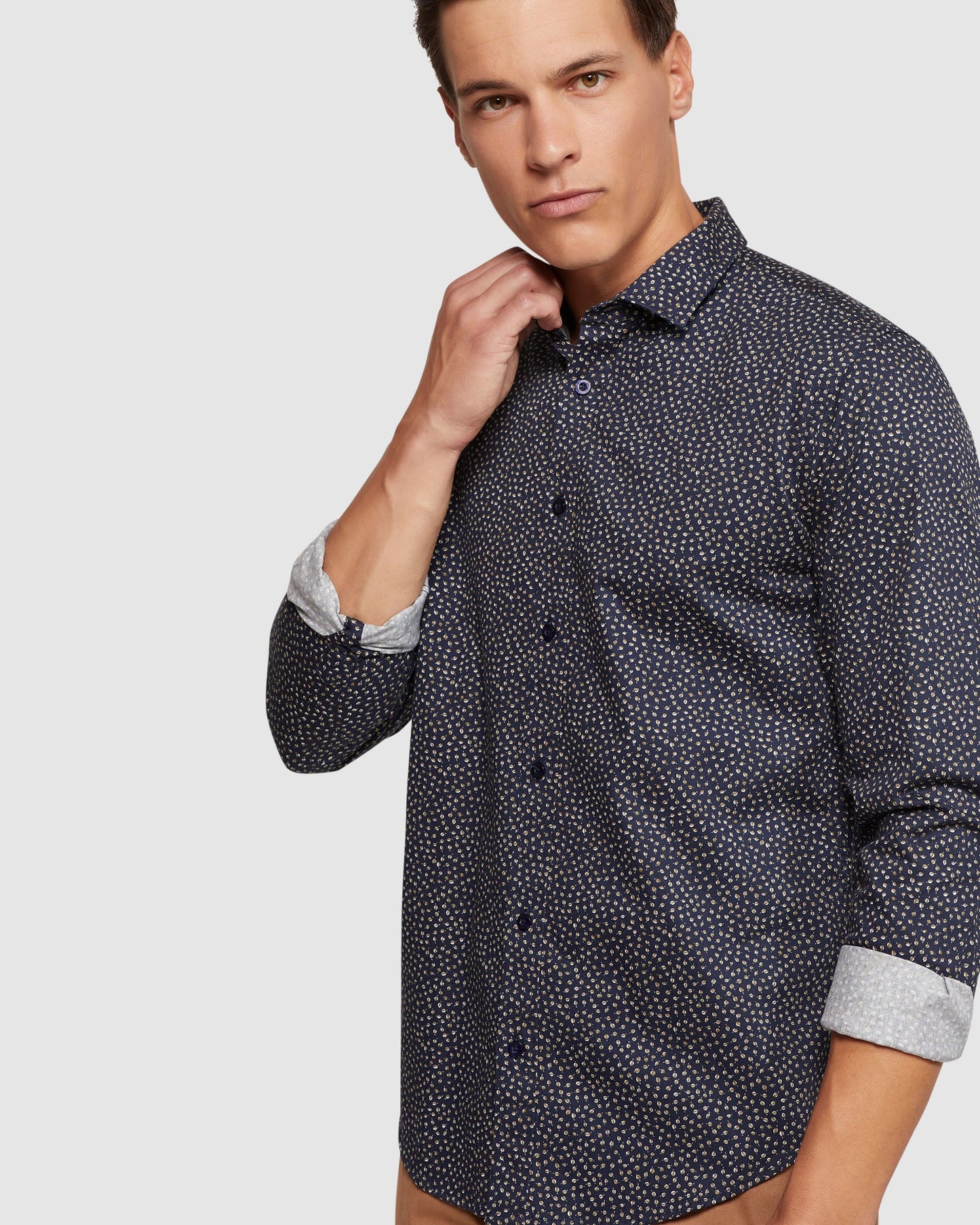 Kenton Printed Cotton Shirt