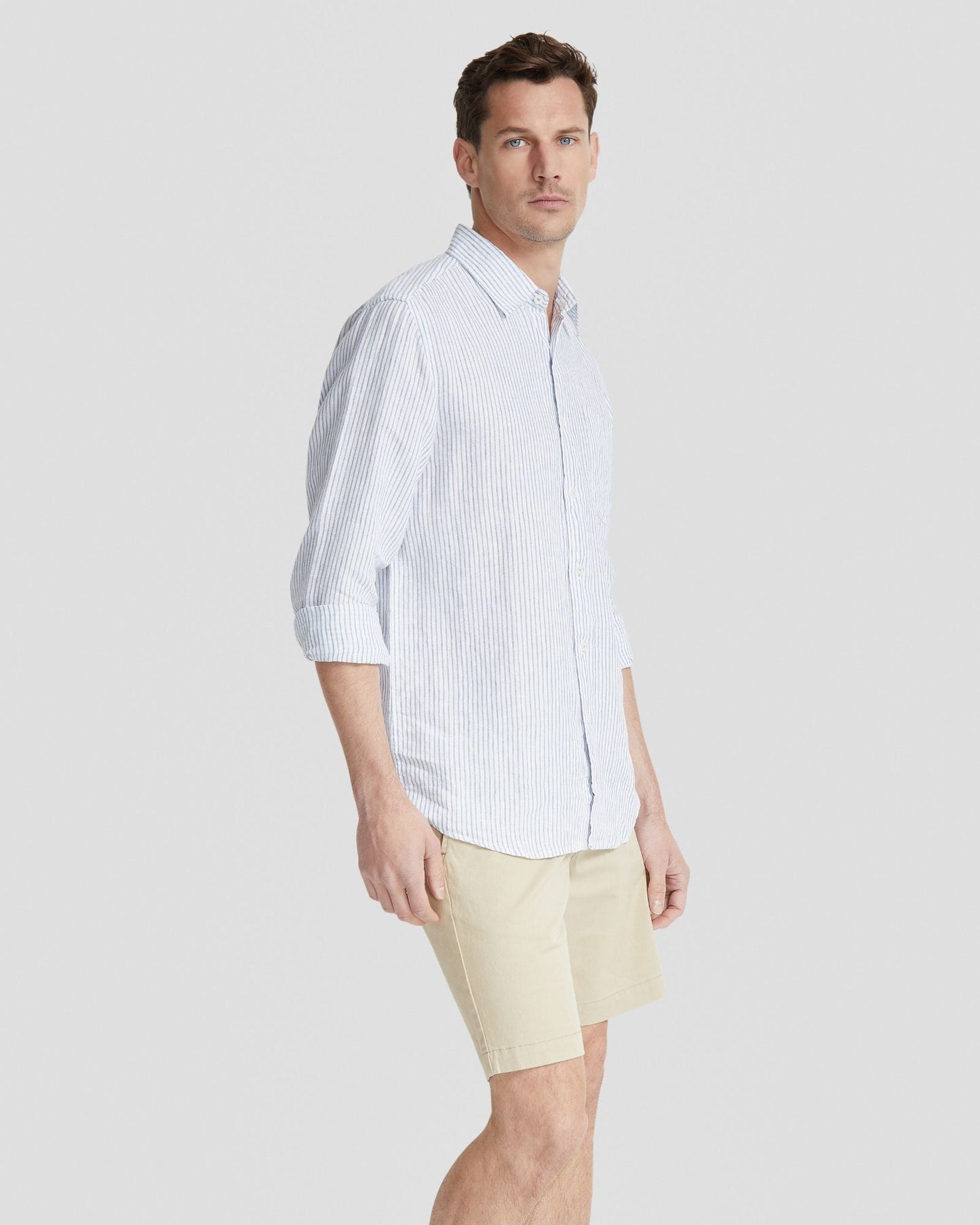 Holloway Pure Linen Stripe Shirt