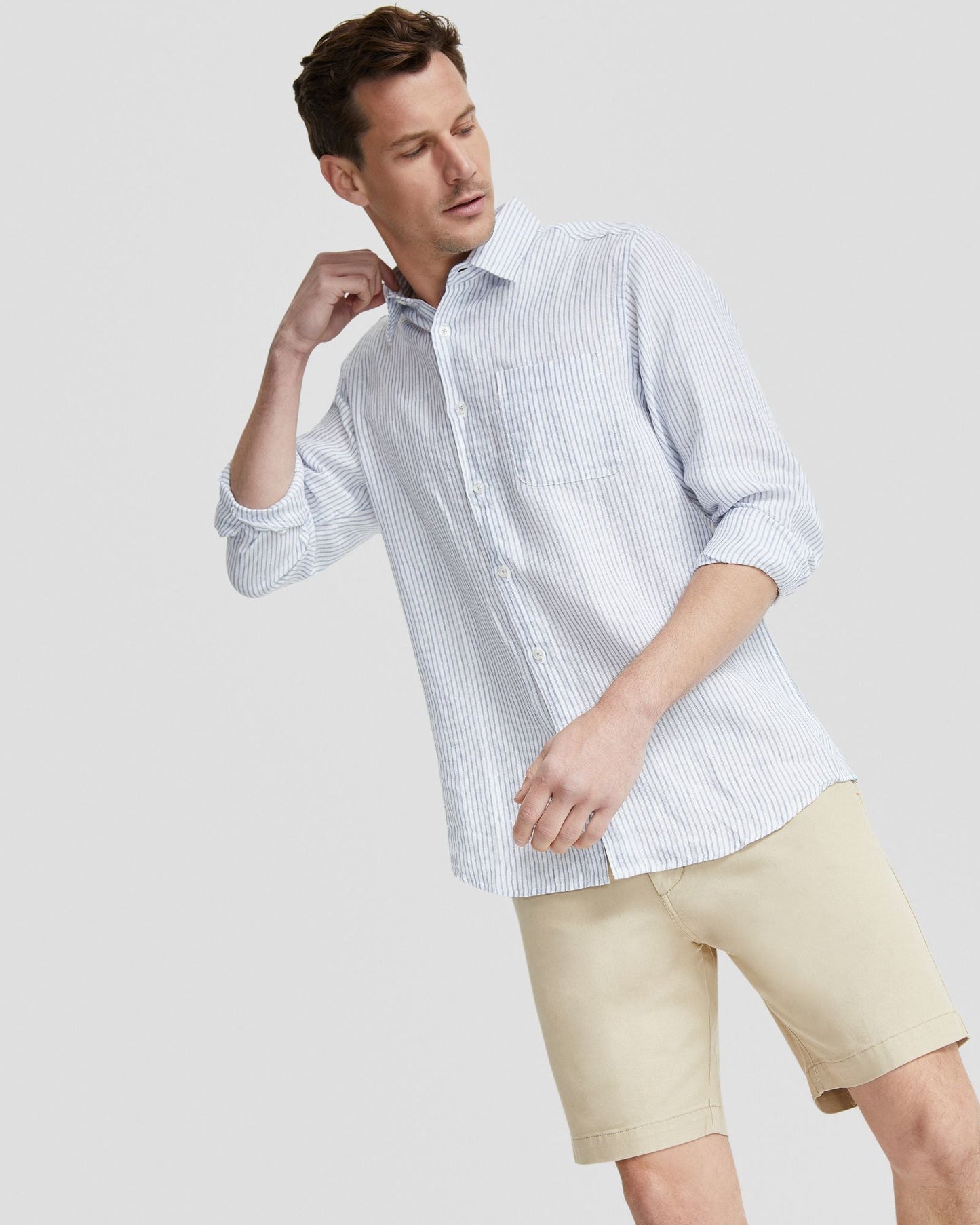 Holloway Pure Linen Stripe Shirt