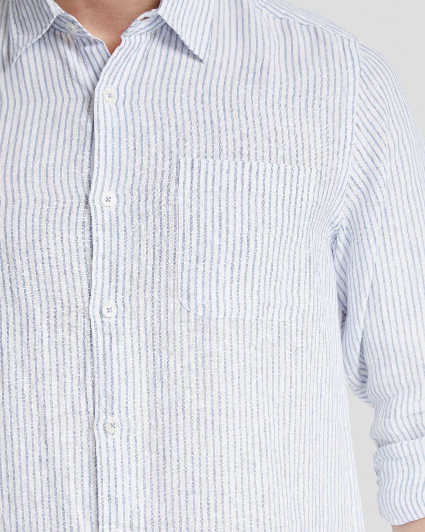 Holloway Pure Linen Stripe Shirt