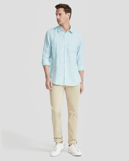 Holloway Pure Linen Stripe Shirt