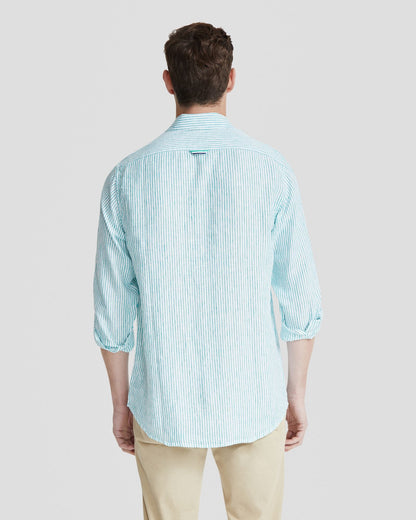 Holloway Pure Linen Stripe Shirt