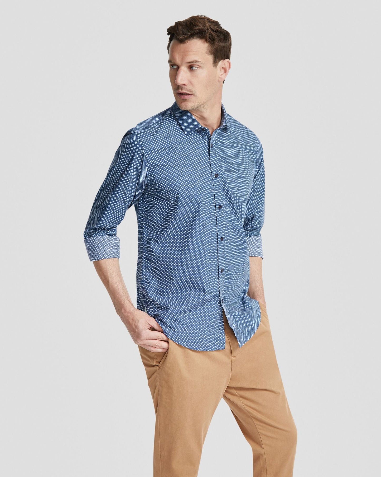 Kenton Printed Cotton Shirt