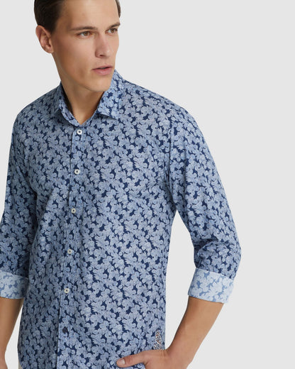 Kenton Printed Cotton Shirt