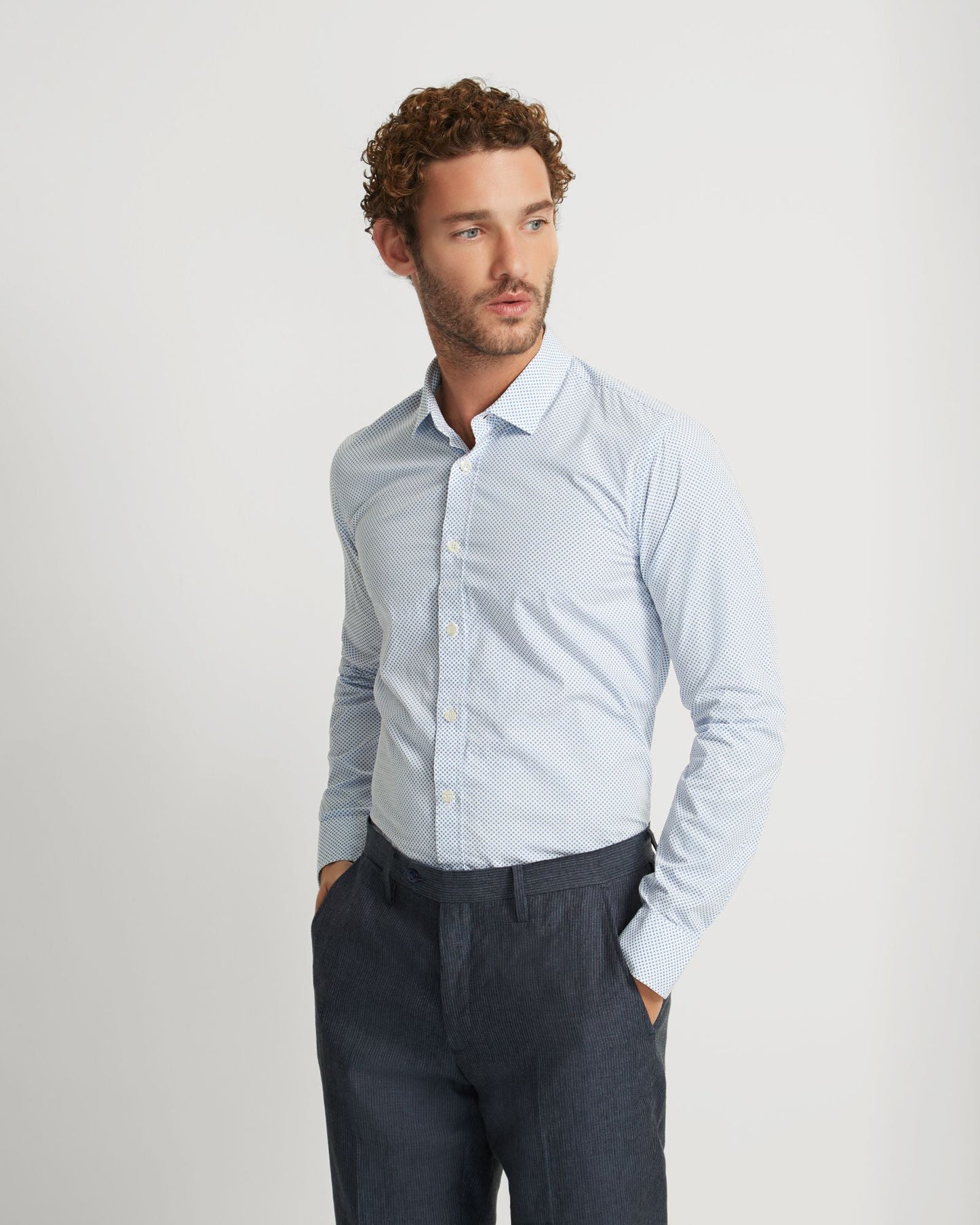Kenton Printed Cotton Shirt
