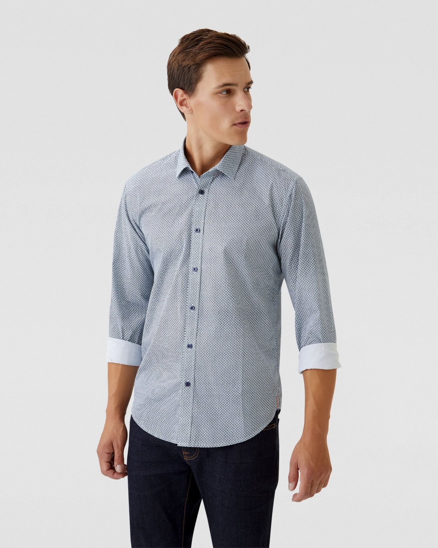 Kenton Printed Cotton Shirt