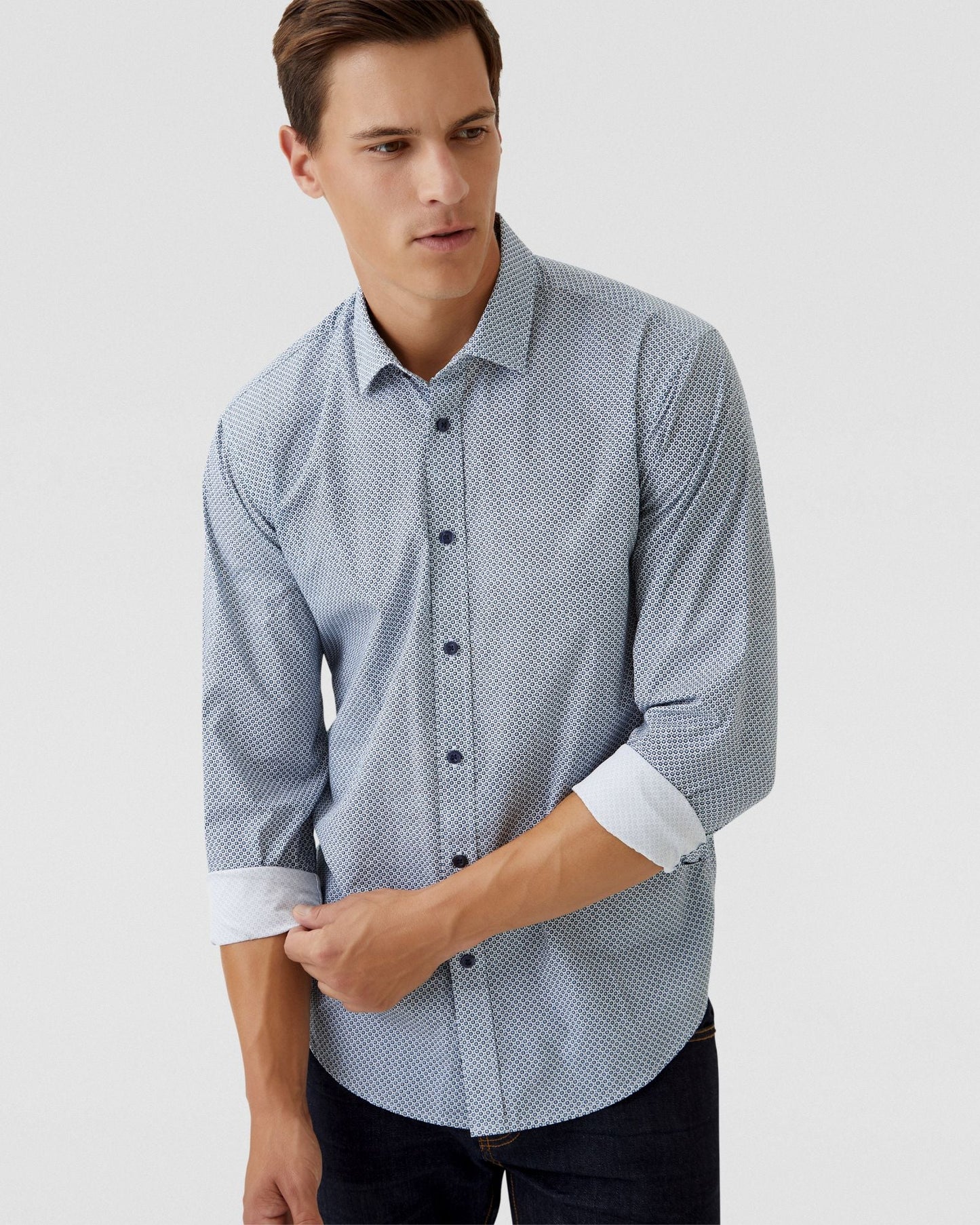 Kenton Printed Cotton Shirt