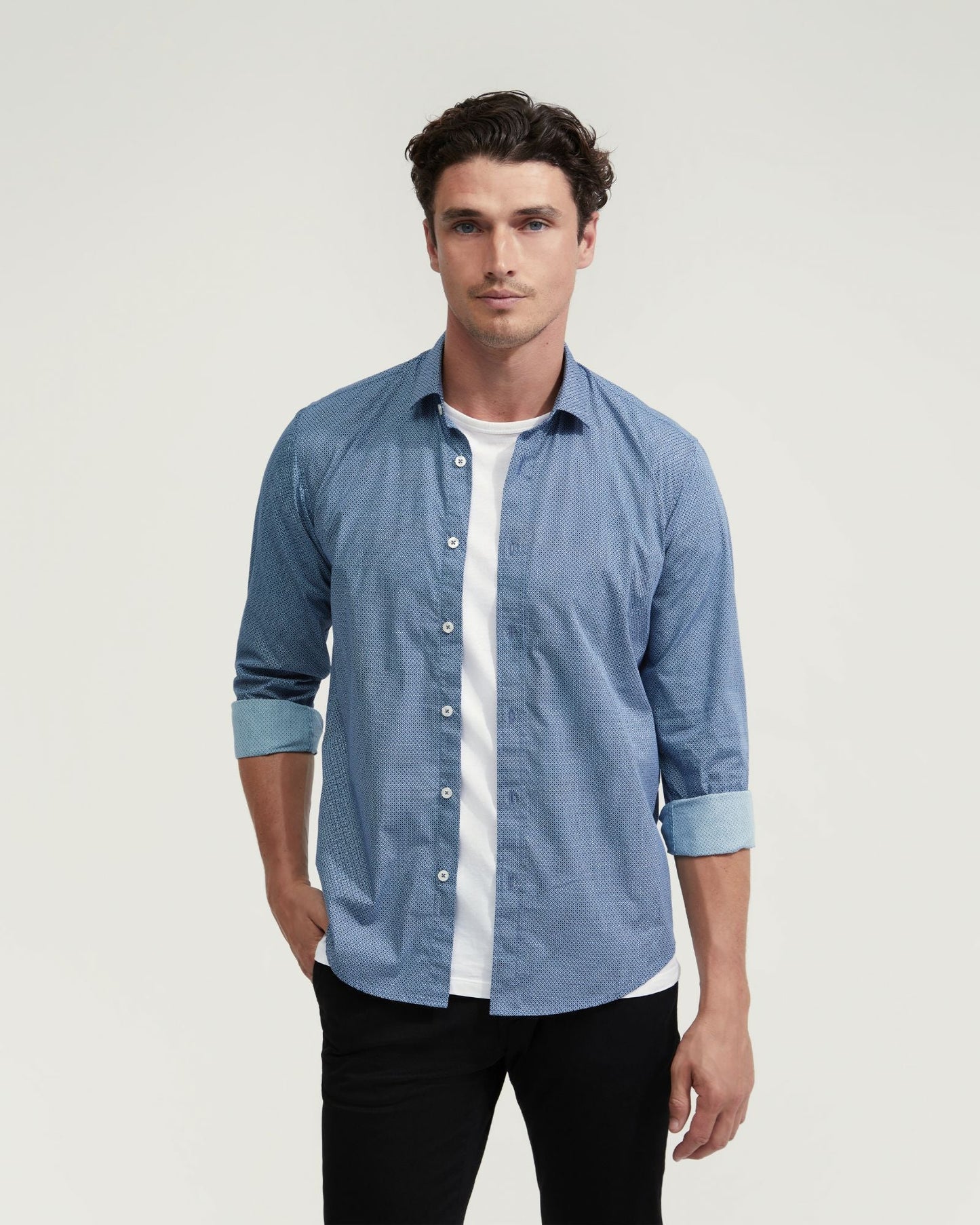 Kenton Printed Cotton Shirt