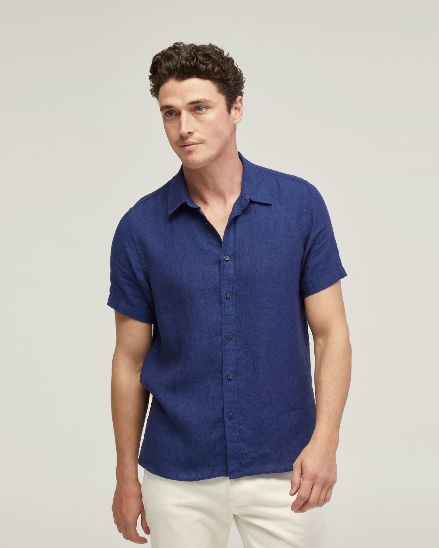 Leyton Pure Linen Short Sleeve Shirt